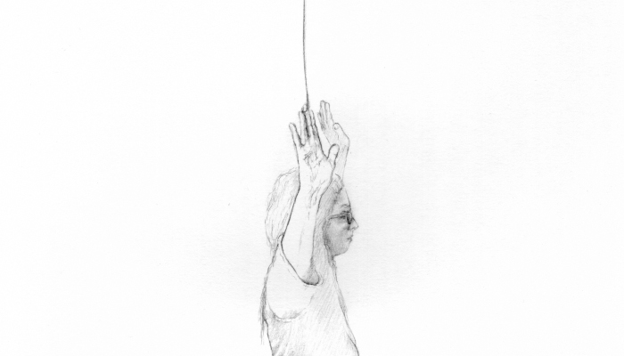Pausi 2016, 25x105cm, pencil on paper