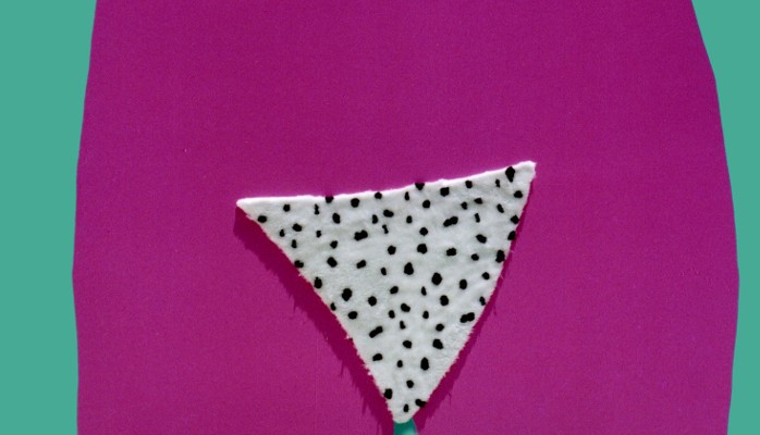 Gazon maudit 1998, 160x170cm, acrylic, synthetic fur on canvas