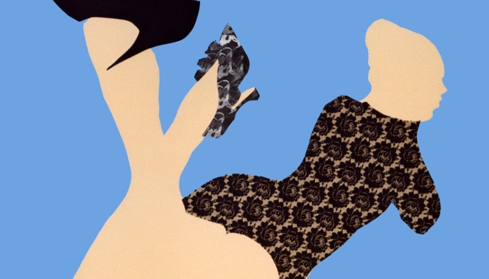 Untitled 1998, 170x170cm, acrylic, lace on canvas