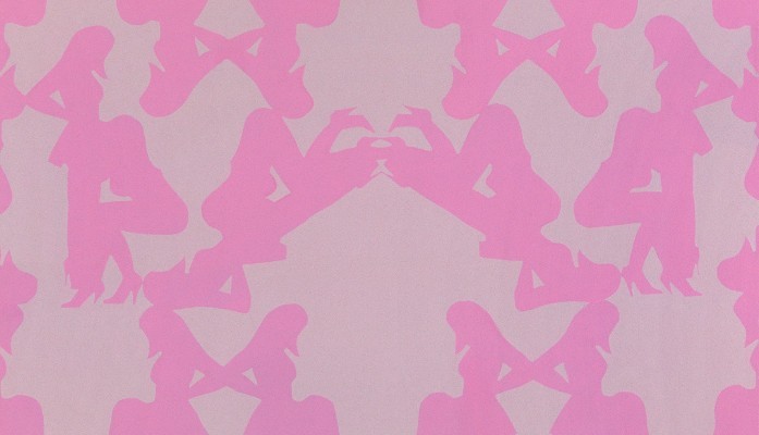 Untitled 1999, 175x175cm, acrylic, enamel paint on canvas