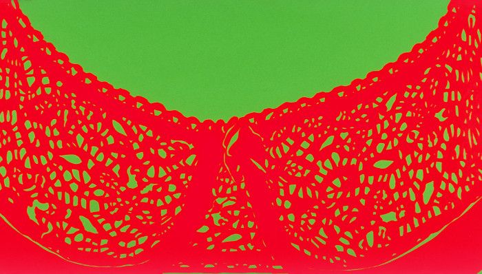 Untitled III 2001, 140x70cm, acrylic on canvas