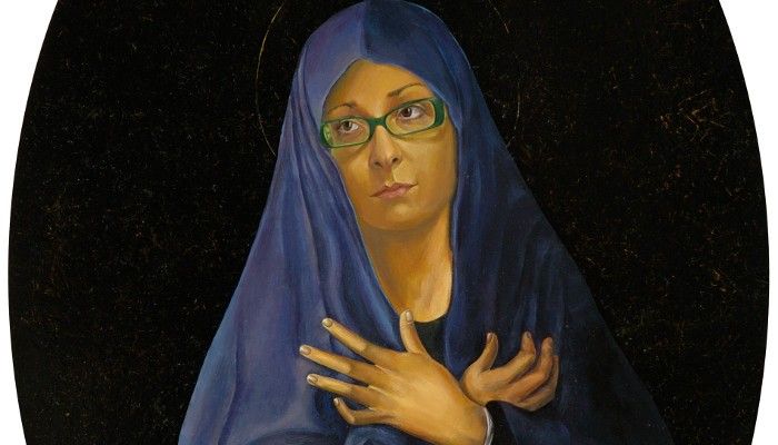 Dinner plate 2007, 55x80cm, enamel paint on cardboard