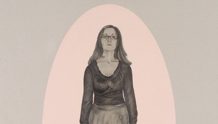 La vie on rose 2006, 75x104cm, pencil, enamel paint on cardboard