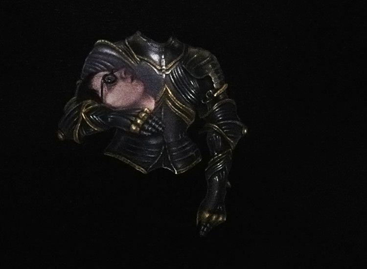 Love is the Land of Paradox 2015, 204x58cm, oil on paper.Detail