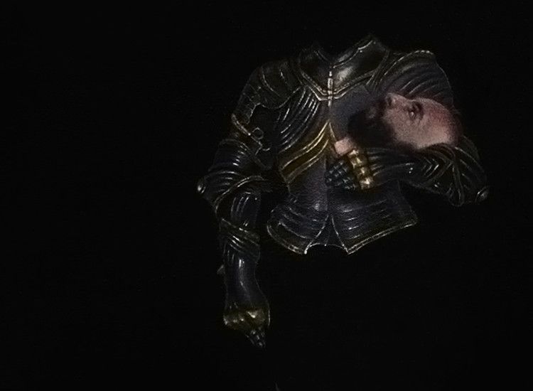 Love is the Land of Paradox 2015, 204x58cm, oil on paper.Detail