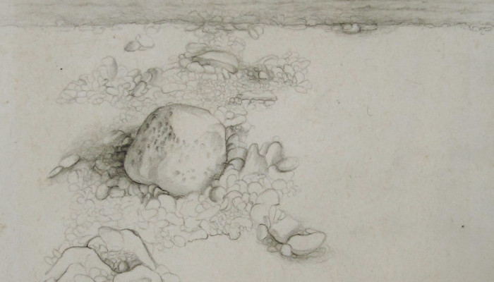 the land#2 2010, 13x17cm, pencil on paper