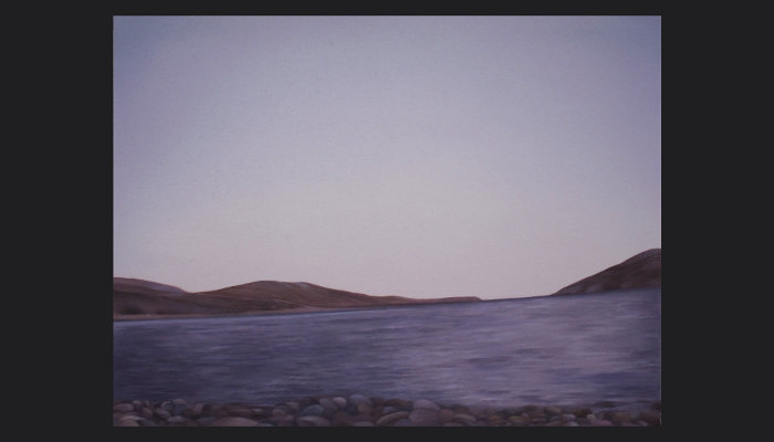 The Land and the sea 2015, 29x21.8cm, oil on paper