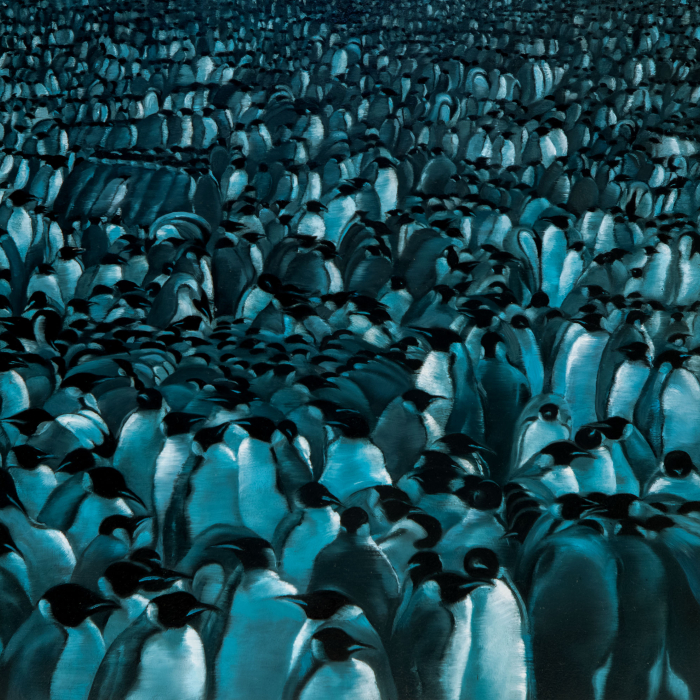 Brevity #1 2021, 32x32cm,  oil on wood