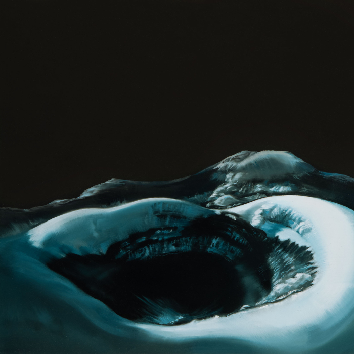 Cotopaxi's crater 2020, 28x28cm, oil on wood