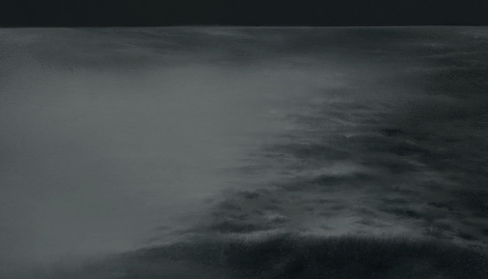 No land #2 2016, 28x28cm, oil on wood