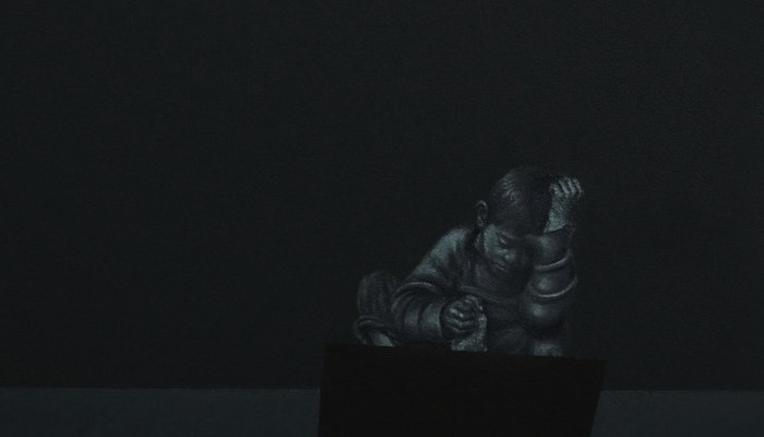 No title #1 2016, 28x28cm, oil on wood