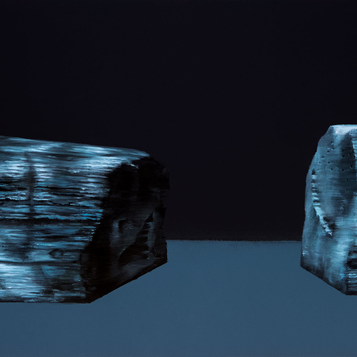 The big cut 2021, 55x27cm,  oil on wood