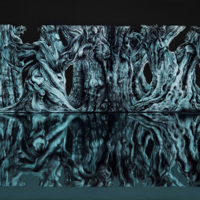 The Elderly 2019, 55x30cm, oil on wood