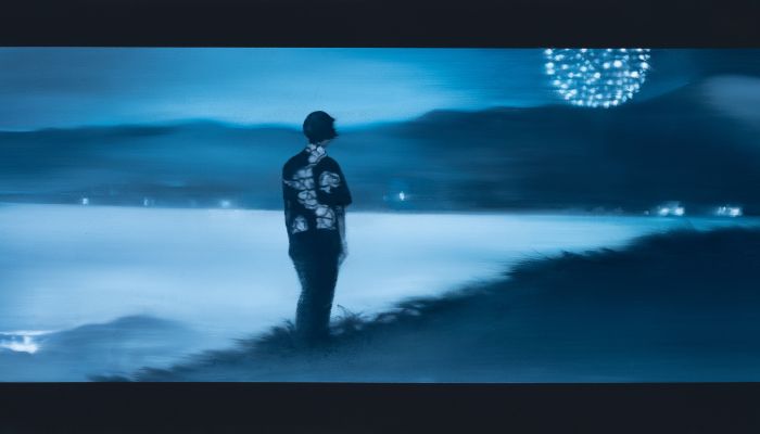 In the end 2022, 50x21cm, oil on wood