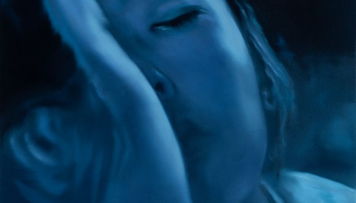 In the mirror 2025, 37x30cm, oil on wood