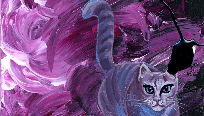 02 2006, 13x19.8cm, acrylic, enamel paint on cardboard