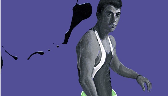 08 2006, 18.6x23.3cm, acrylic, enamel paint on cardboard