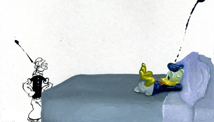 17 2009, 21x30cm, acrylic, enamel paint on cardboard