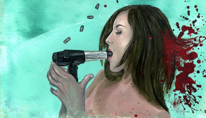 19 2010, 21x30cm, acrylic, enamel paint on cardboard